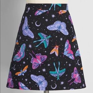 Modcloth Buzzing Nightlife Mini Skirt SIZE 14 AU